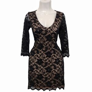 Jump - Lace Lined Mini Dress